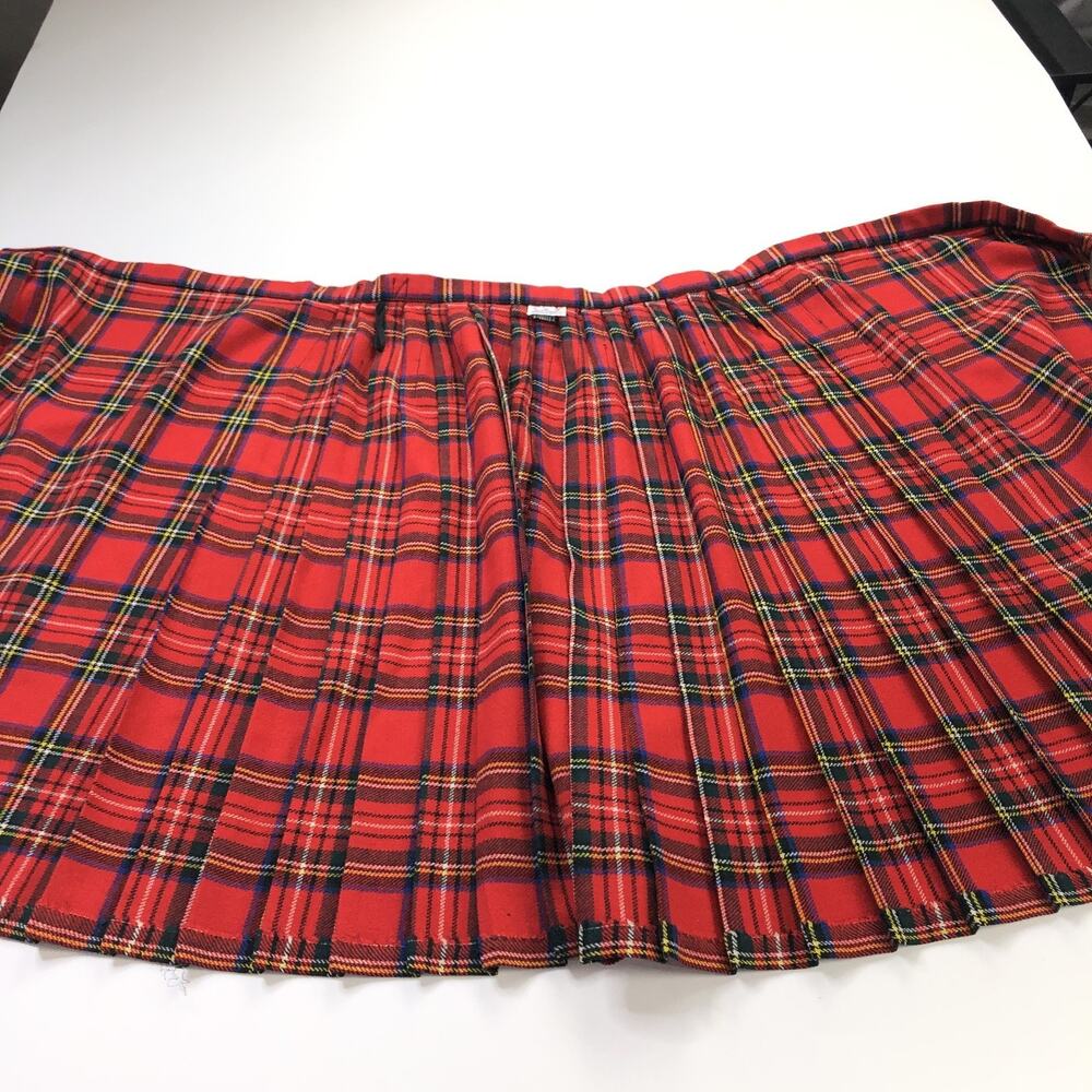 Unbranded Kilt Skirt US 16 (Fits 32In) 100% Wool Buckle Midi Skirt Tartan Plaid - Picture 11 of 12
